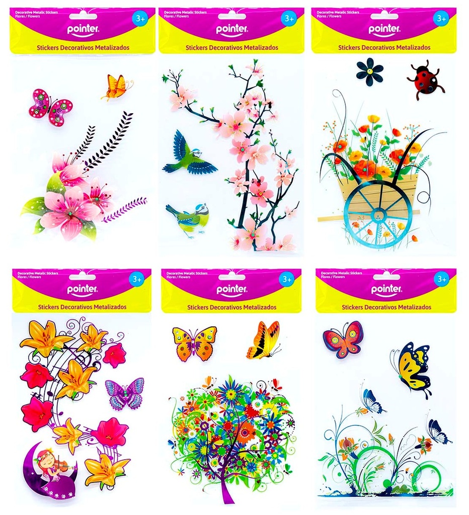 CRAFT STICKER CLEAR FLORAL