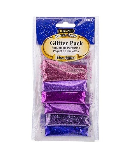 GLITTER COLOR PURP 6'S