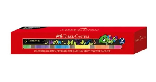 PAINT TEMPERA NEON 6'S 30ML