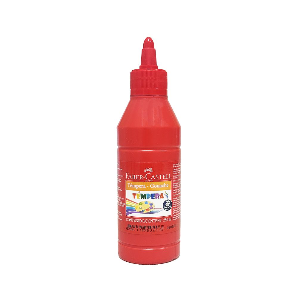 PAINT TEMPERA 250ML RED
