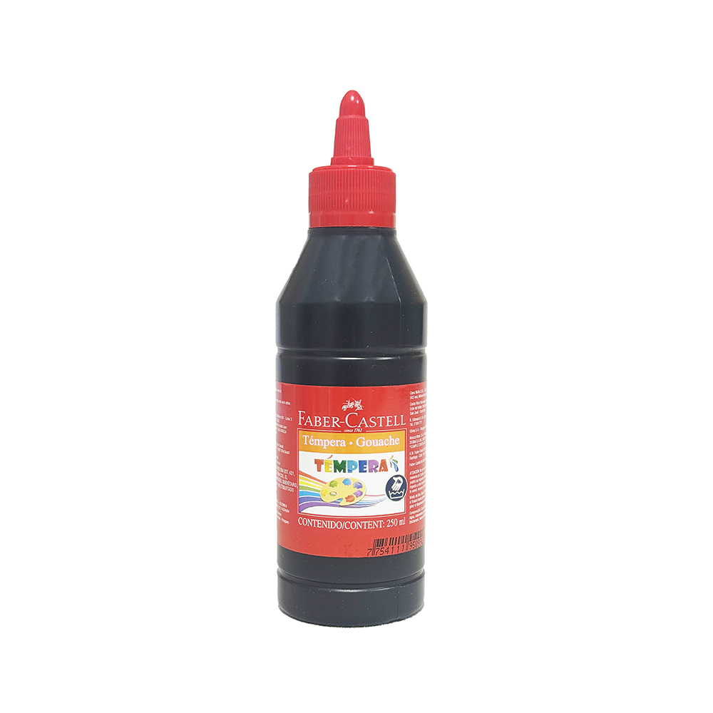 PAINT TEMPERA 250ML BLK