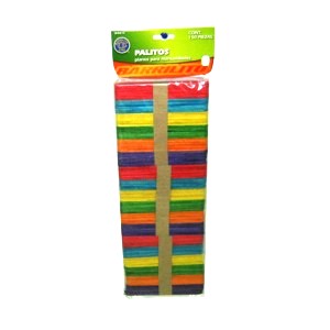 CRAFT STICK WOODEN COLOR (150)