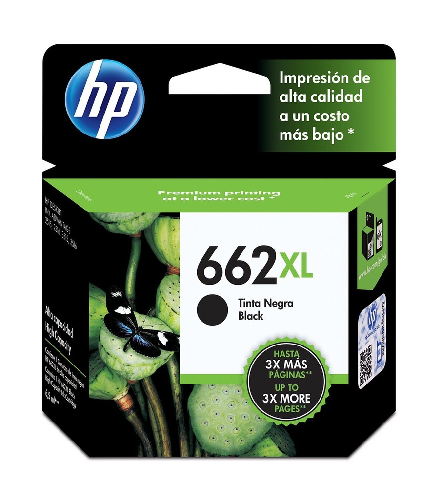 CART HP INKJET 662XL/CZ105AL BLK