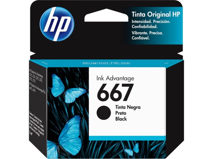 CART HP INKJET 667/3YM78AL BLK
