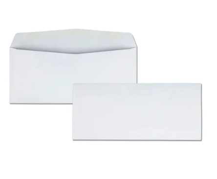 ENV WHITE 3 5/8 x 6 1/2 90GSM