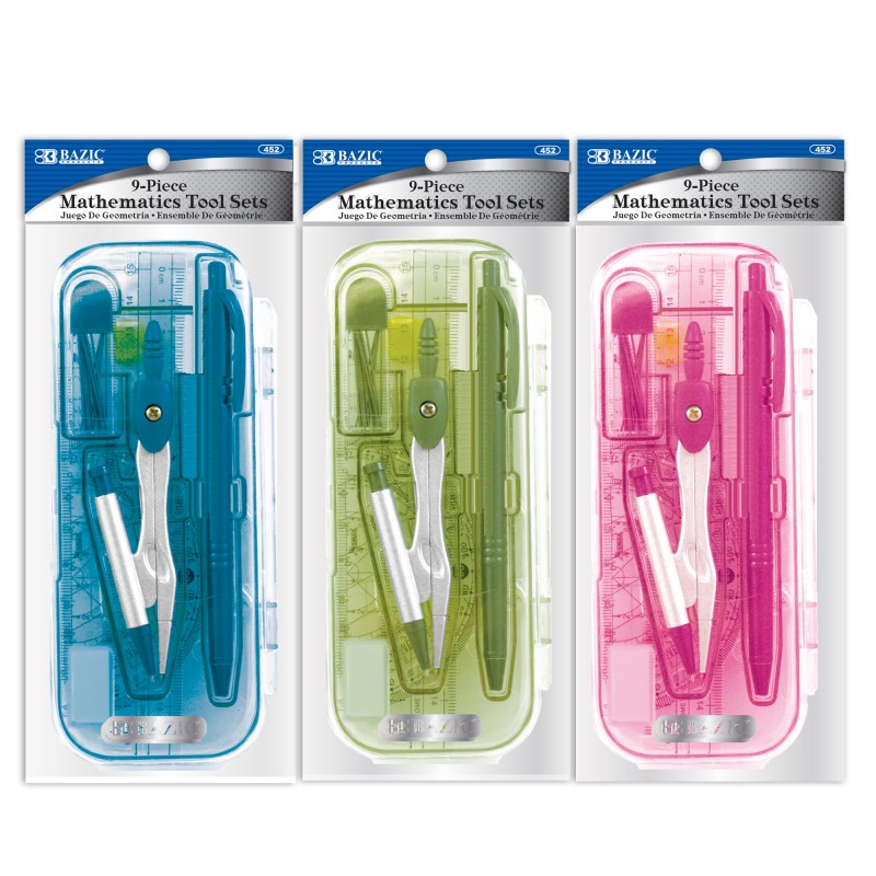 MATH SET PCS BRIGHT COLOR