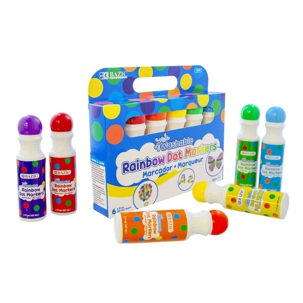 MARKER DOT WASHABLE 6PCS