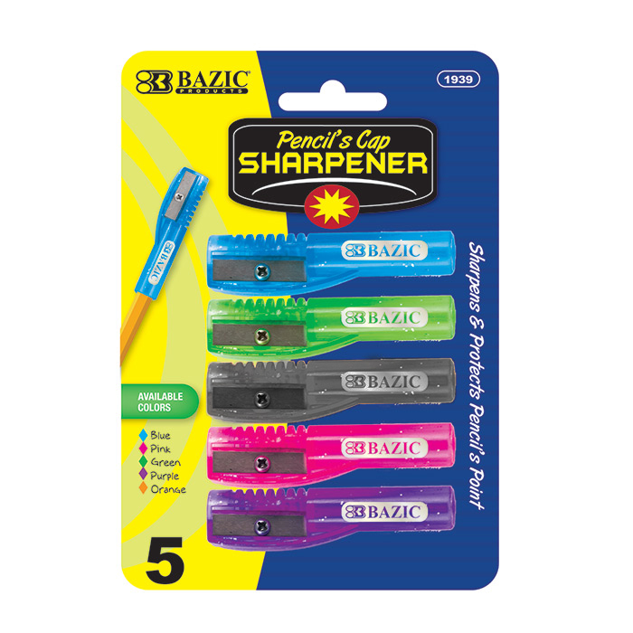 SHARPENER PENCIL CAP 5PK
