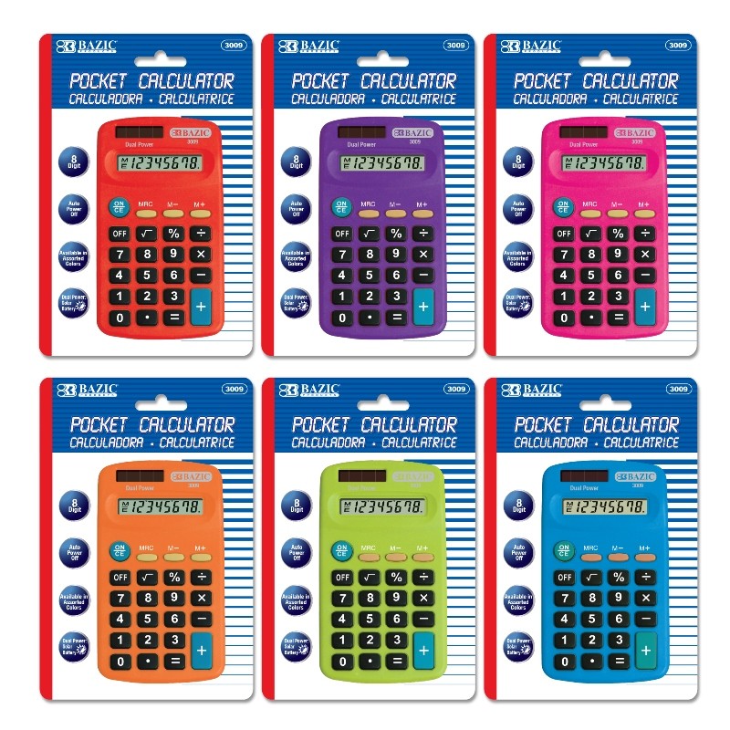 CALCULATOR 8-DIGIT POCKET