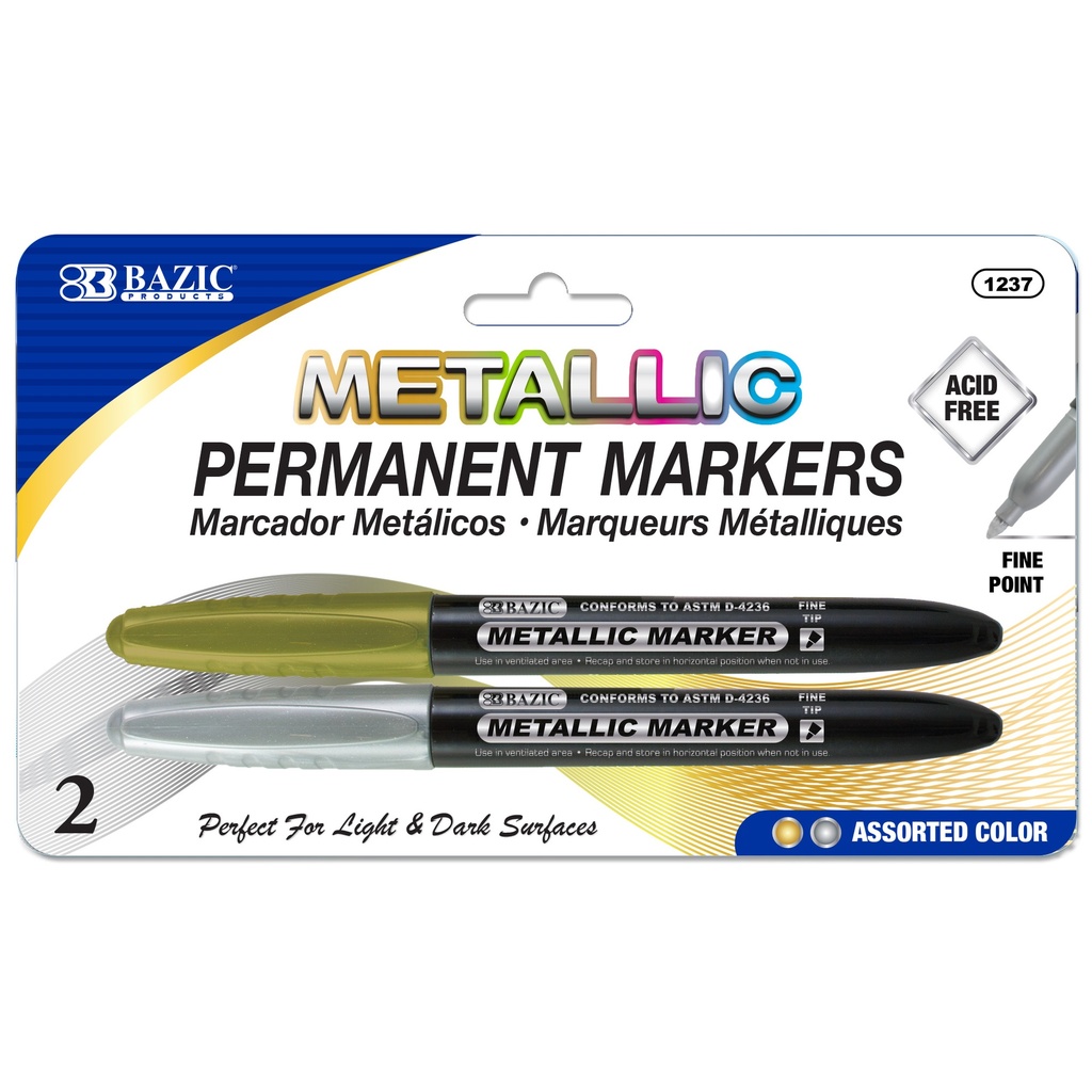 MARKER METALLIC GLD/SLV 2PK