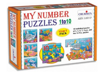 SET PUZZLE  NUMBERS 1-10