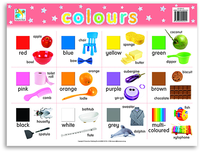 WALLCHART MINI COLOURS