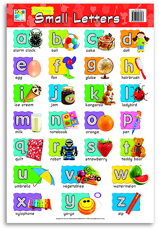 WALLCHART SM abc LETTERS 0018E