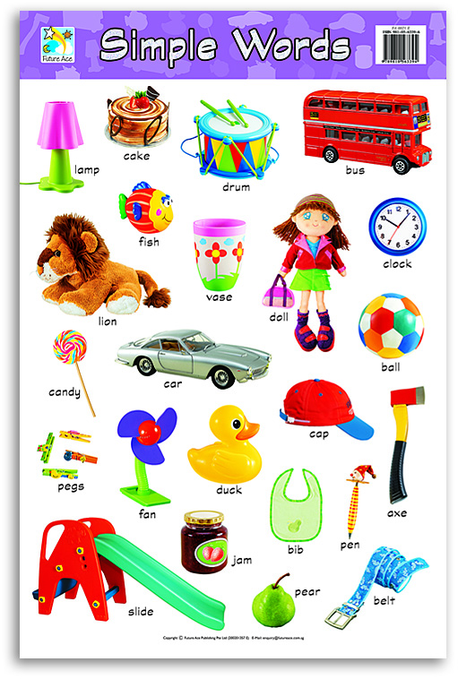 WALLCHART SIMPLE WORDS FA0021E