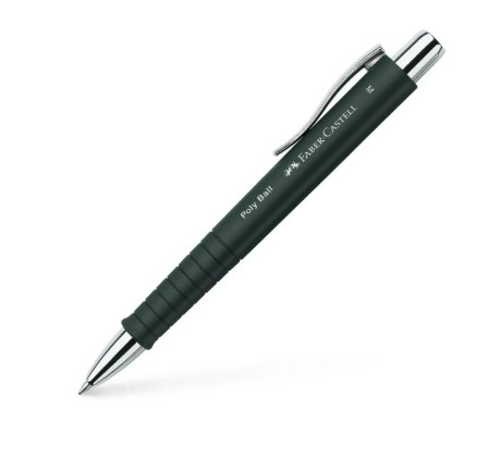 PEN BALL POLY MED BLACK