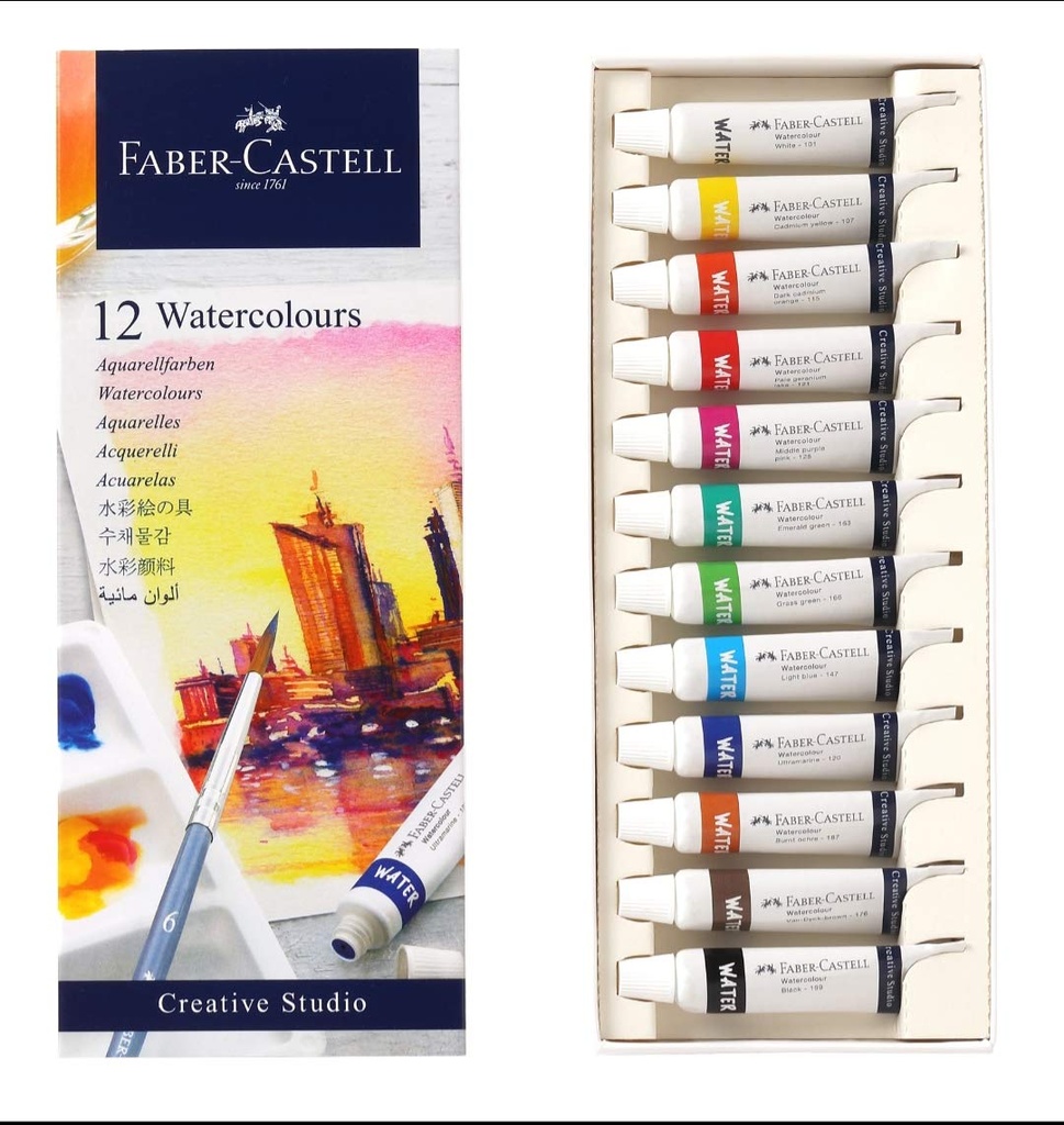 PAINT WATER COLOR 12"S FABER
