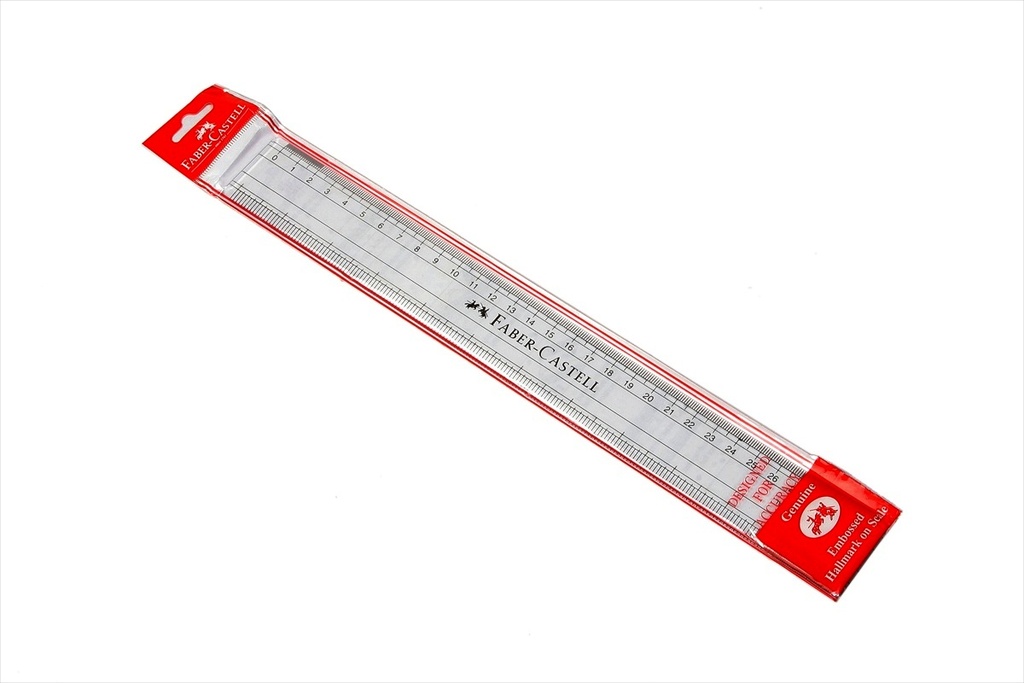 RULER PLASTIC 6IN/15CM CLEAR