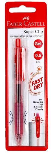BLISTER PEN S/CLIP GEL .5 RD