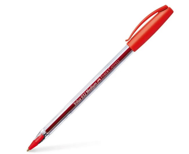 PEN #032 TRILUX BALL POINT RED MED