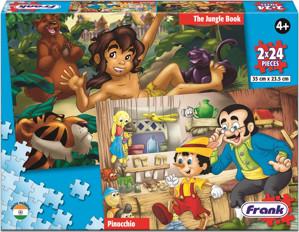PUZZLE PINOCCHIO/JUNGLE BK 24