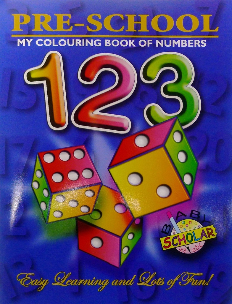 BOOK/ COLOUR PRE SCH 123 COL
