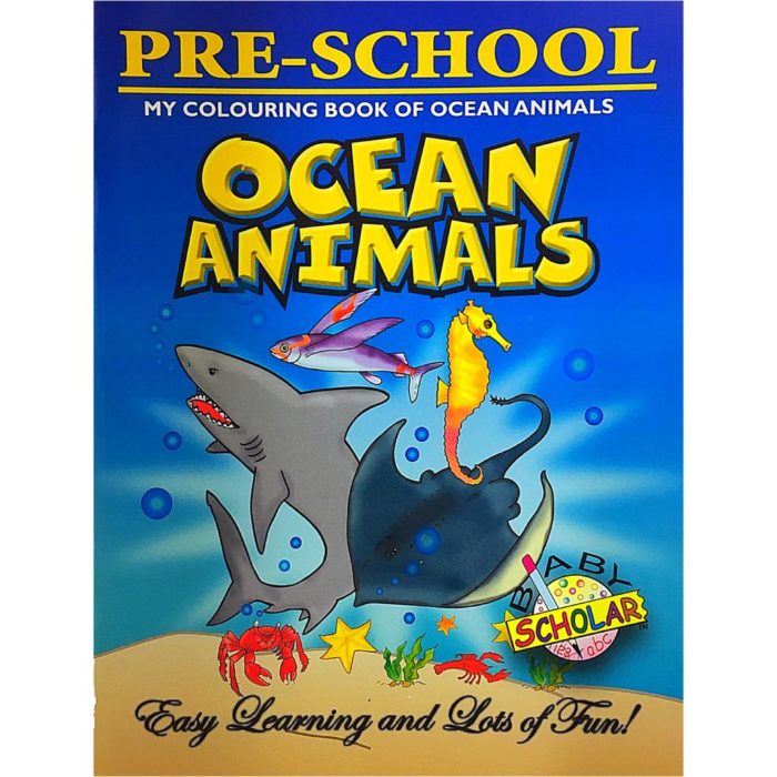 BOOK/ COLOUR OCEAN ANIMALS