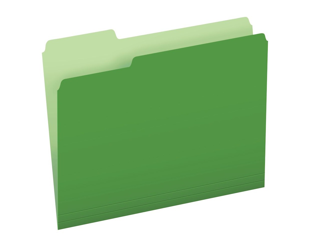 FILE FOLDER BRIGHT GRN L/S