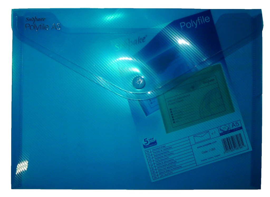 FILE POLY A5  ELECT COLS 11355