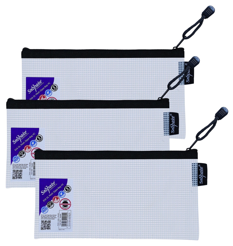 BAG ZIPPA EVA WHI MESH DL