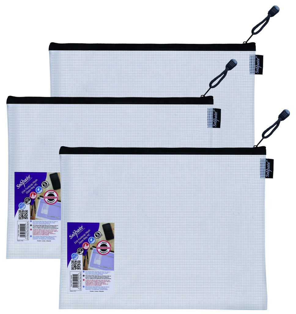 BAG ZIPPA EVA WHI MESH F/C