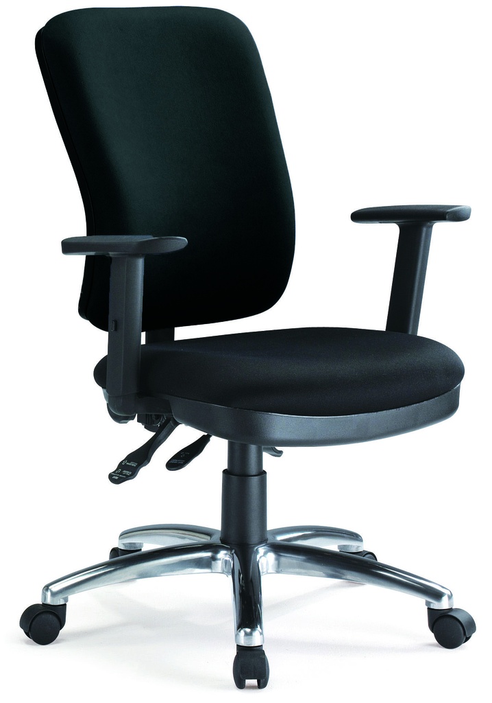ERGONOMIC TASK CHAIR FABRIC BLACK