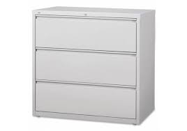 3-DRAWER LATERAL CABINET GREY