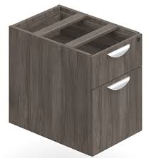 PEDESTAL DRAWS BOX FILE MEDIUM WALNUT