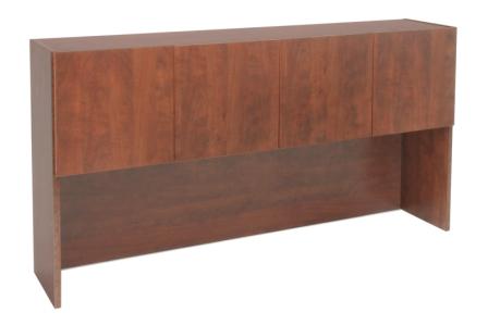 FOUR DOOR HUTCH 71"CHERRY (SITS ON TOP OF 71" DESK)