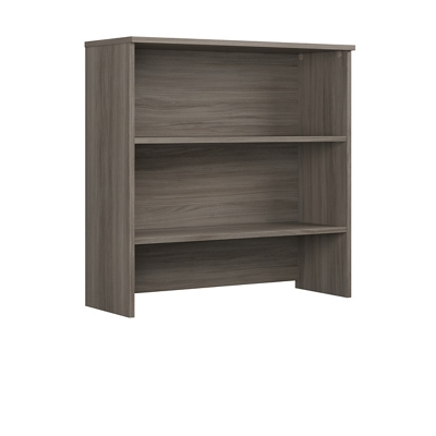 OPEN HUTCH 35.5"(SITS ON TOP OF CABINET) MED WALNUT