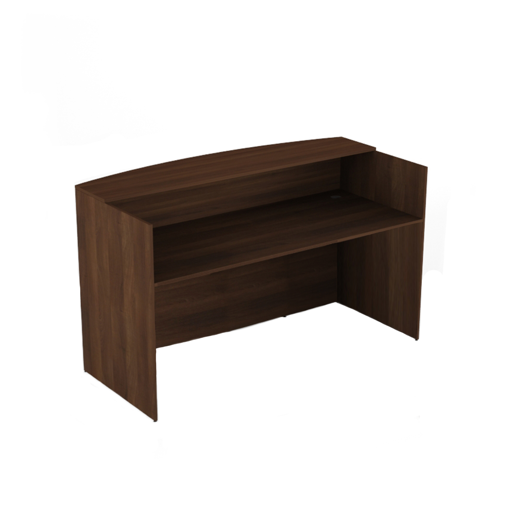 RECEPTION DESK 71X35X41.5" MEDIUM WALNUT