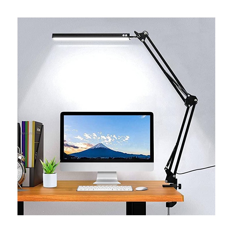 DESK LAMP WITH DESK CLIP BLACK