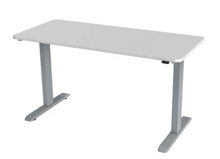 HEIGHT ADJUSTABLE DESK 60X30 ELECTRIC SWITCH WHITE