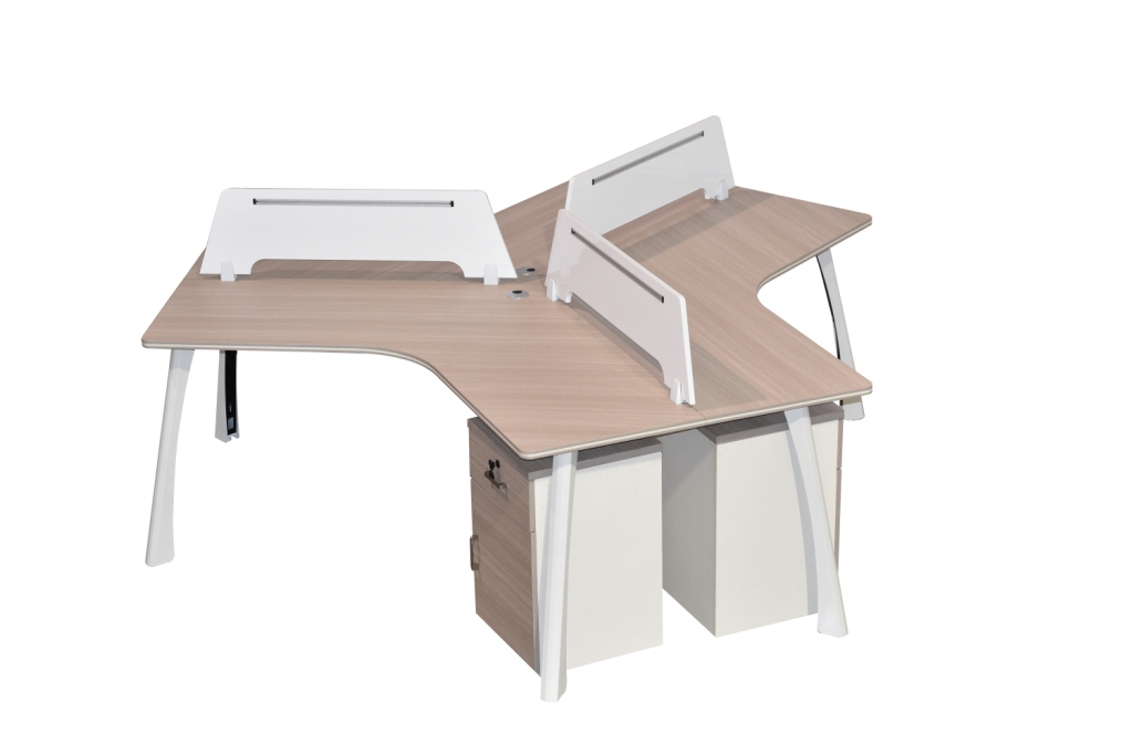 WORKSTATION 3 PERSON W SCREEENS (STORAGE NOT INC)