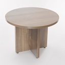 ROUND TABLE 24' X18H MEDIUM WALNUT
