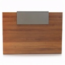 RECEPTION DESK MED WALNUT VENEER FINISH