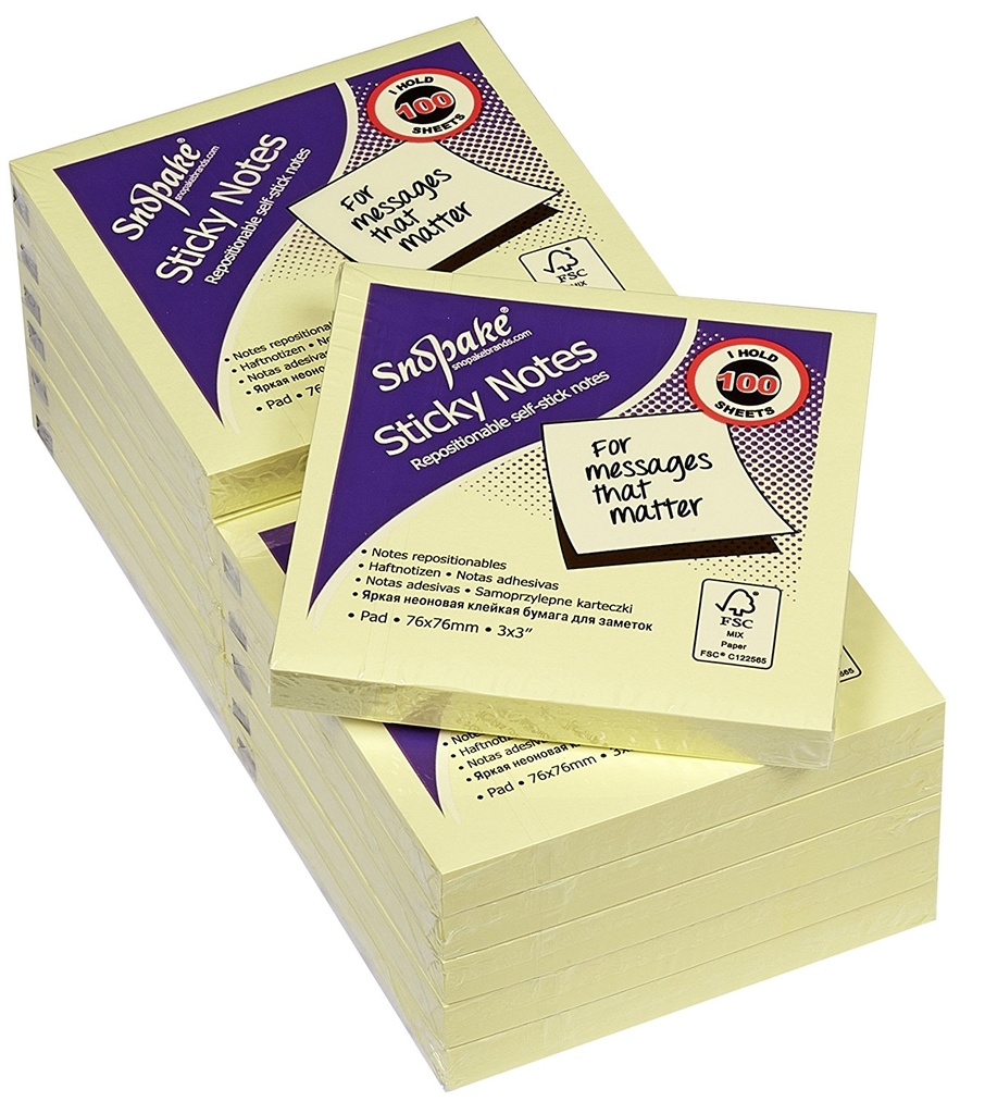 NOTE STICKY 3X3  100SHT 12128