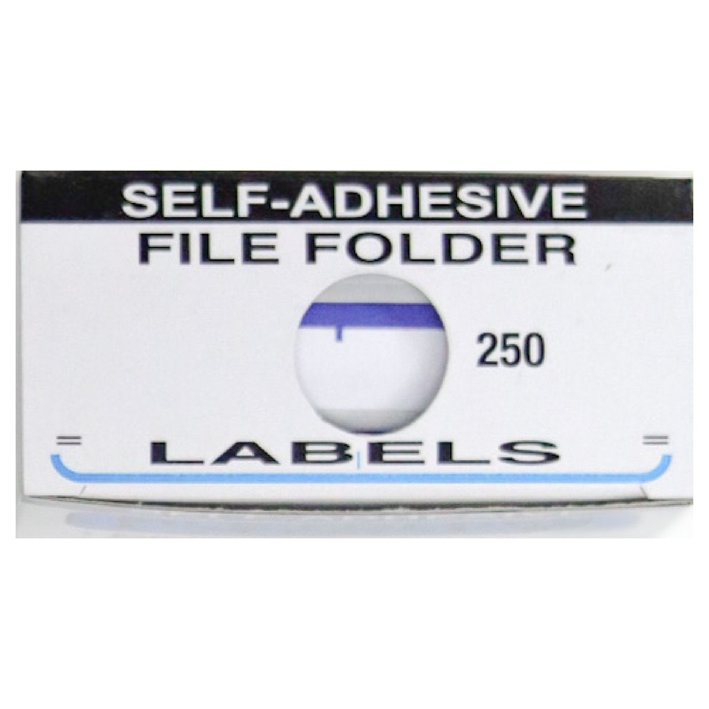 LABEL FILE FOLDER BLU 200