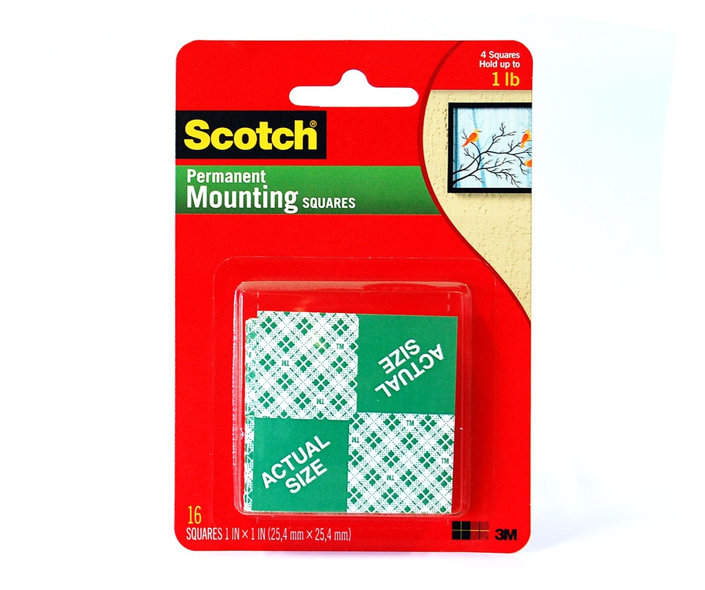 TAPE MOUNTING SQUARES (48 SQ)