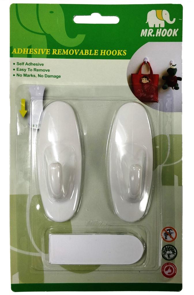 ADHESIVE HOOK 2PCS 3.3LBS