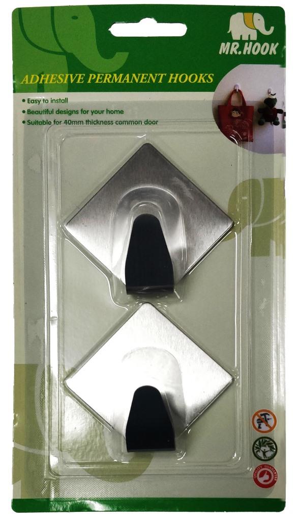 ADHESIVE HOOK 2PCS 6.6LB