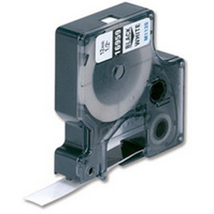 TAPE LABEL BLK ON WHI  D1