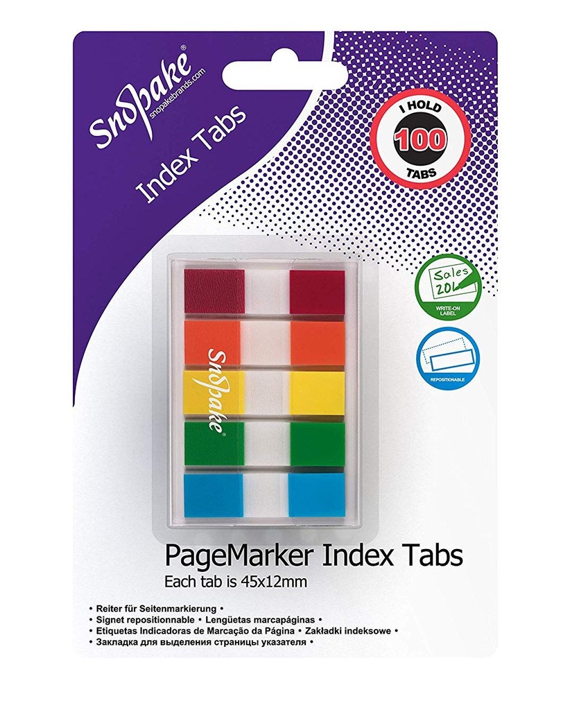 TAPE INDEX TAB PAGEMARKER ASST