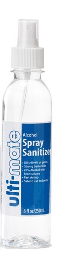 CLEANER SANITIZER SPRAY 80Z