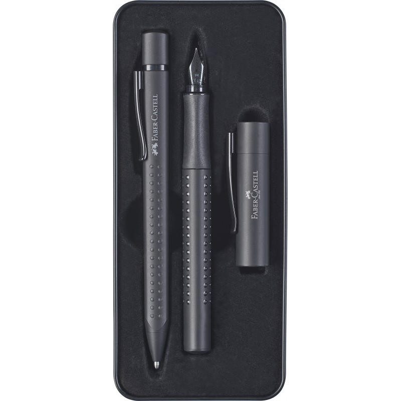 PEN BALL PT GRIP SET BLK